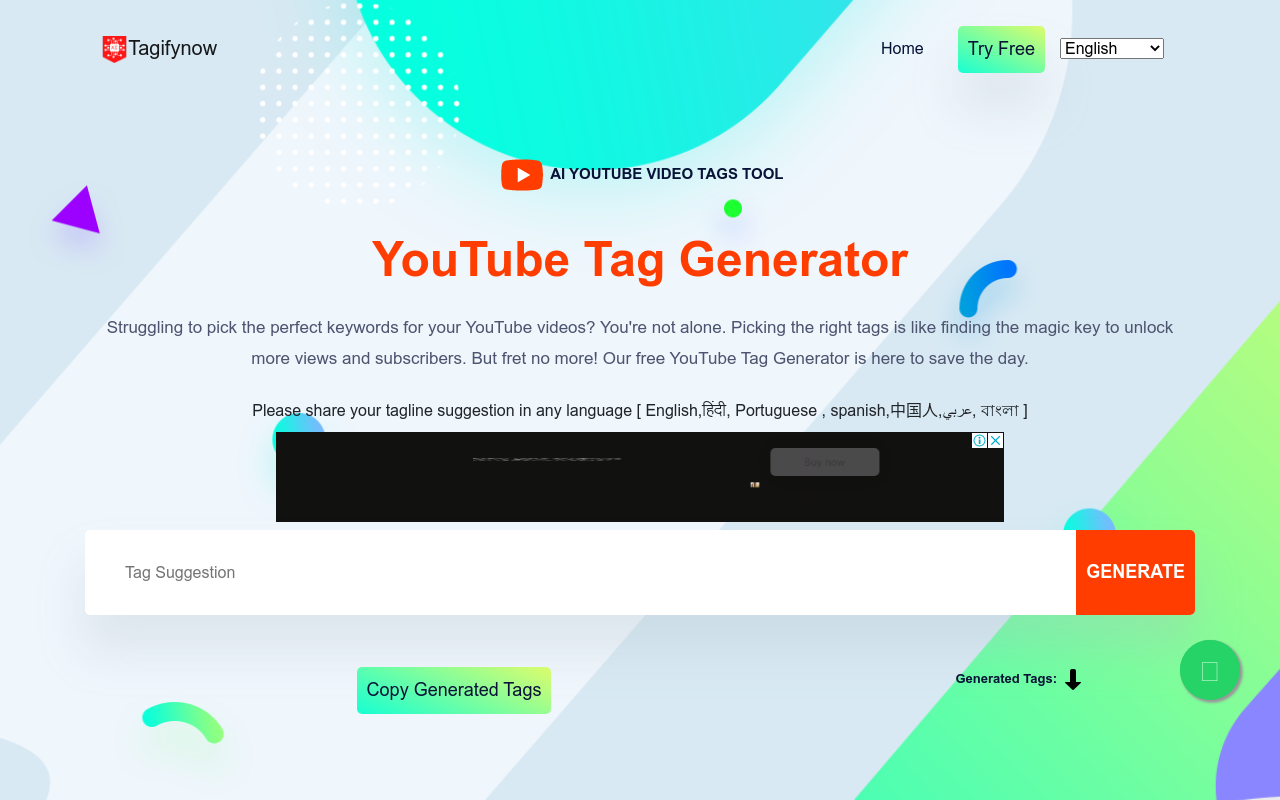 AI YouTube Tag Generator