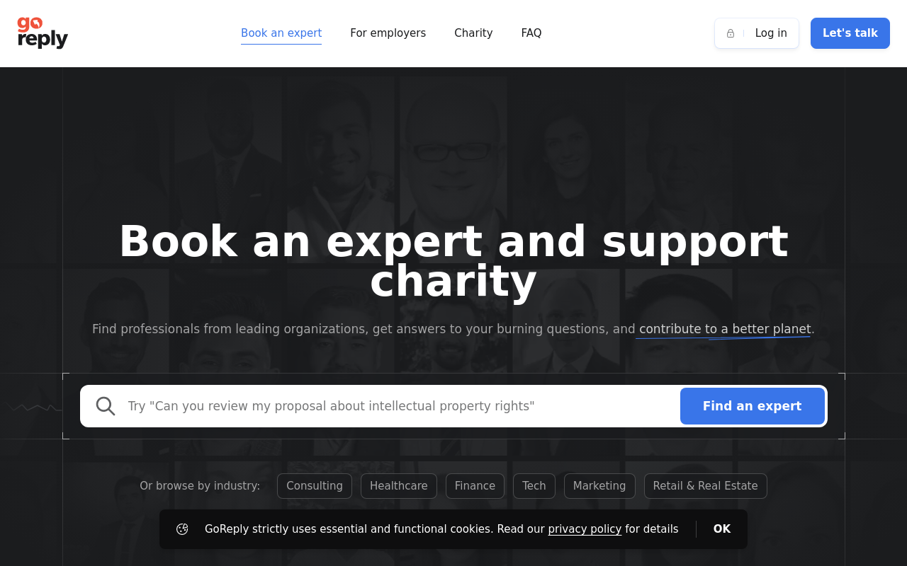 GoReply - Platform for professionals to monetize expertise & time