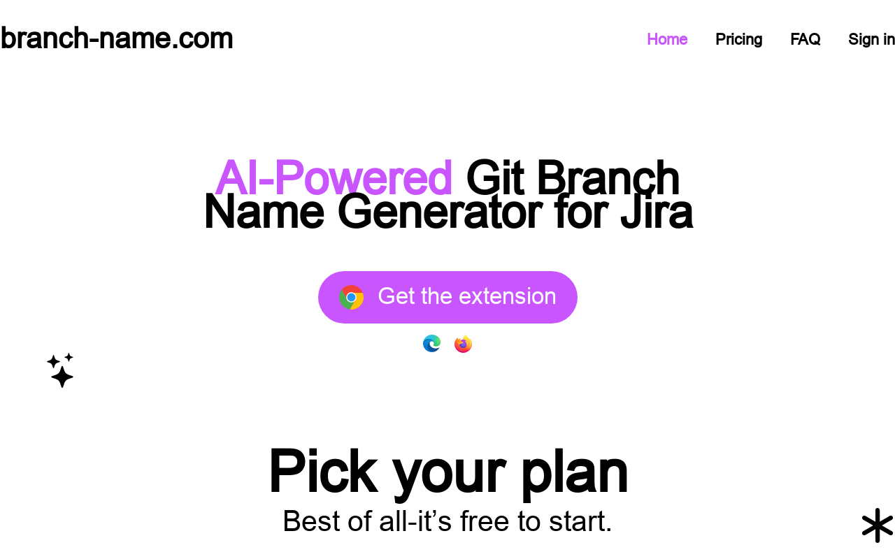 AI-Powered Git Branch Name Generator