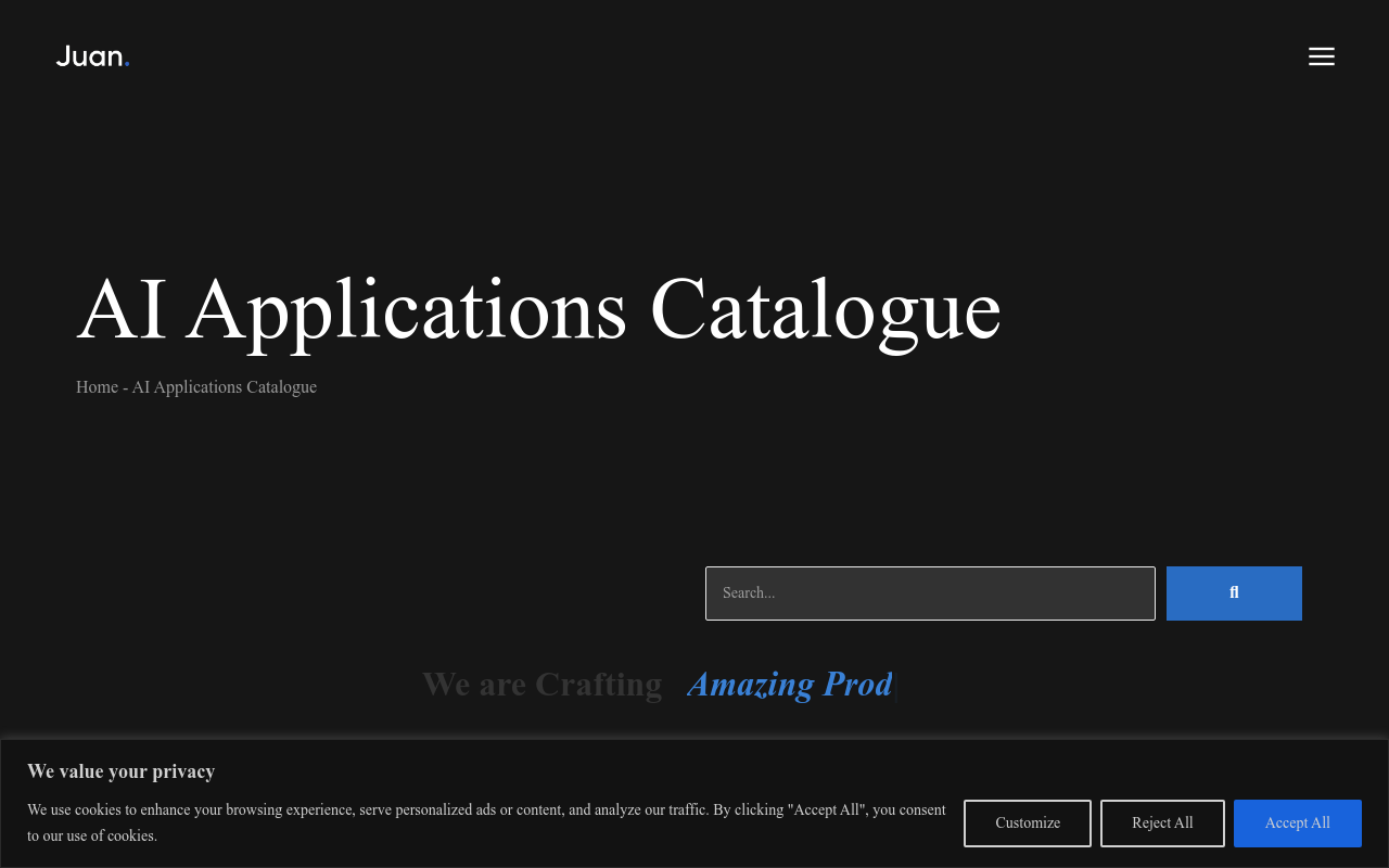 Ai Application Catalogue