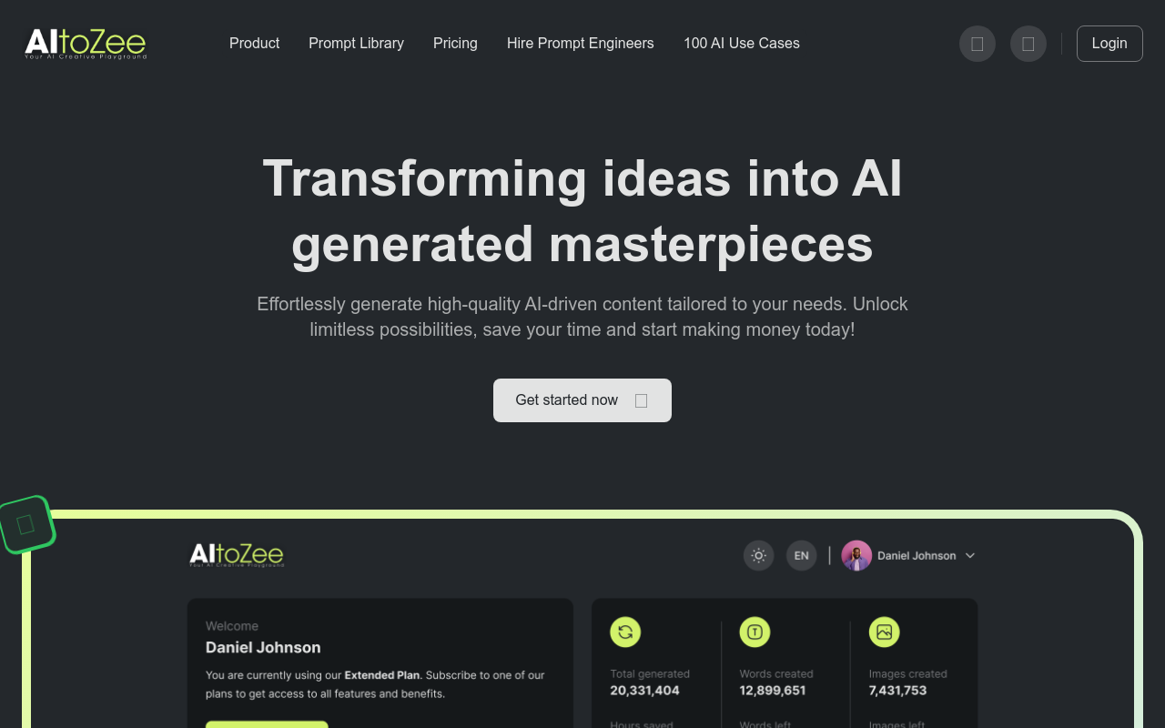 AItoZee - Your Creative AI Playground